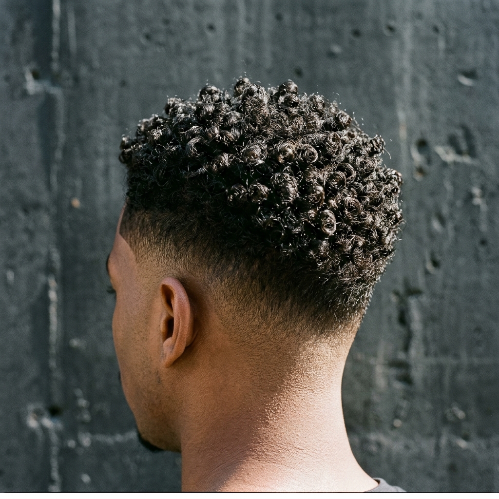 Curly cut tapered