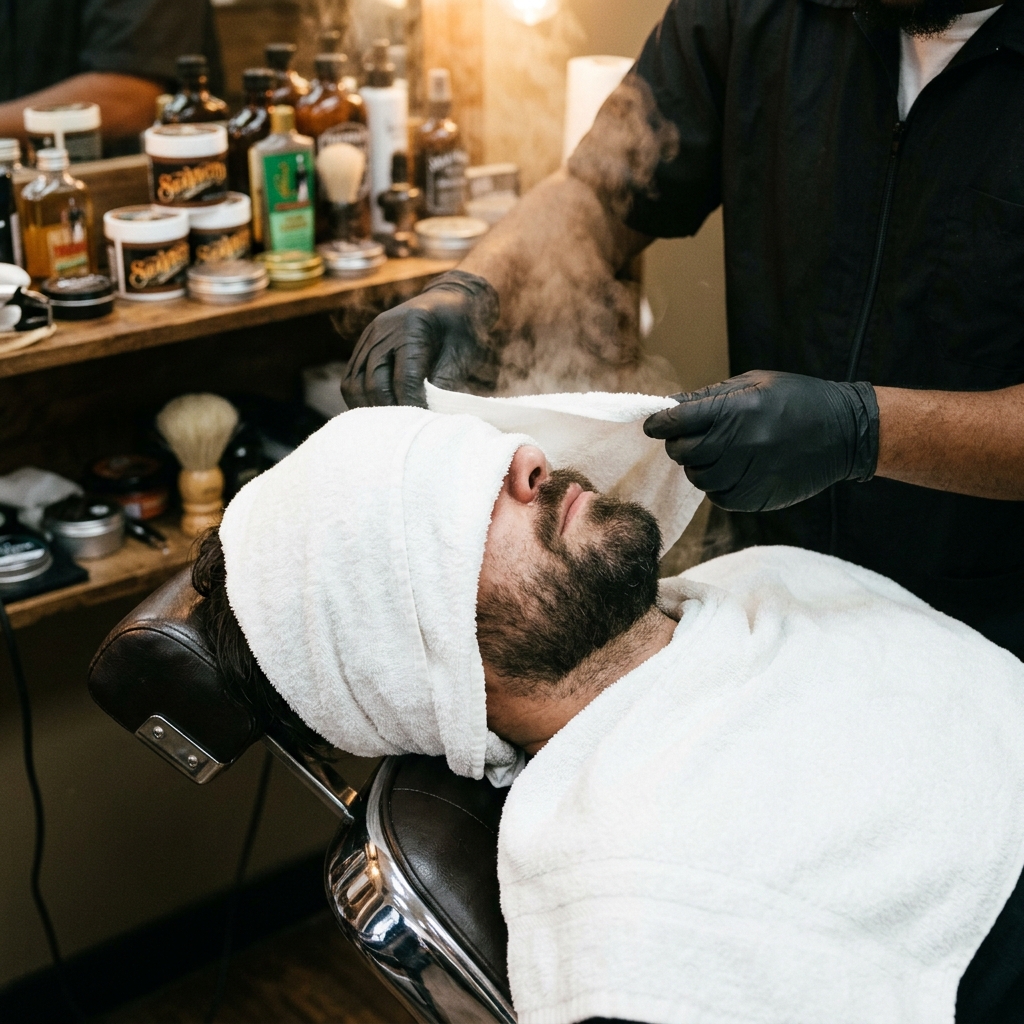 Hot towel shave