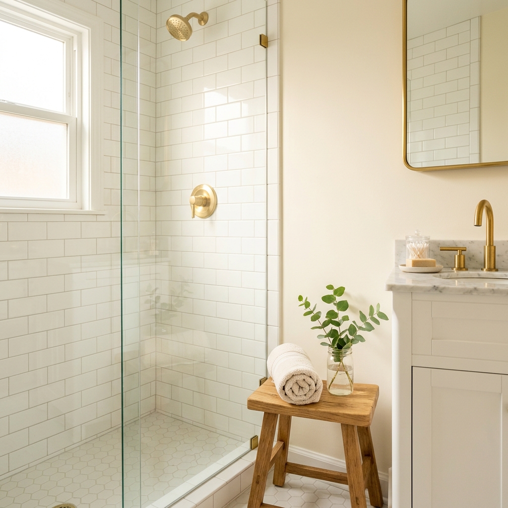 Sparkling bathroom after a Fresh Nest deep clean in Myers Park